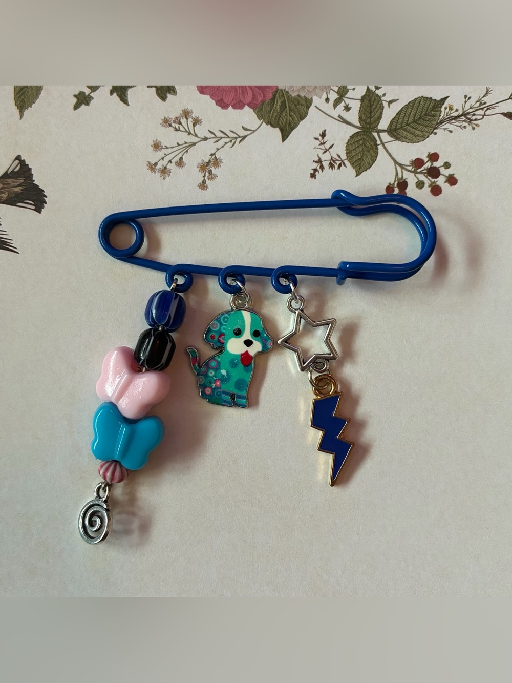 Handmade beaded safety pins 2/$10